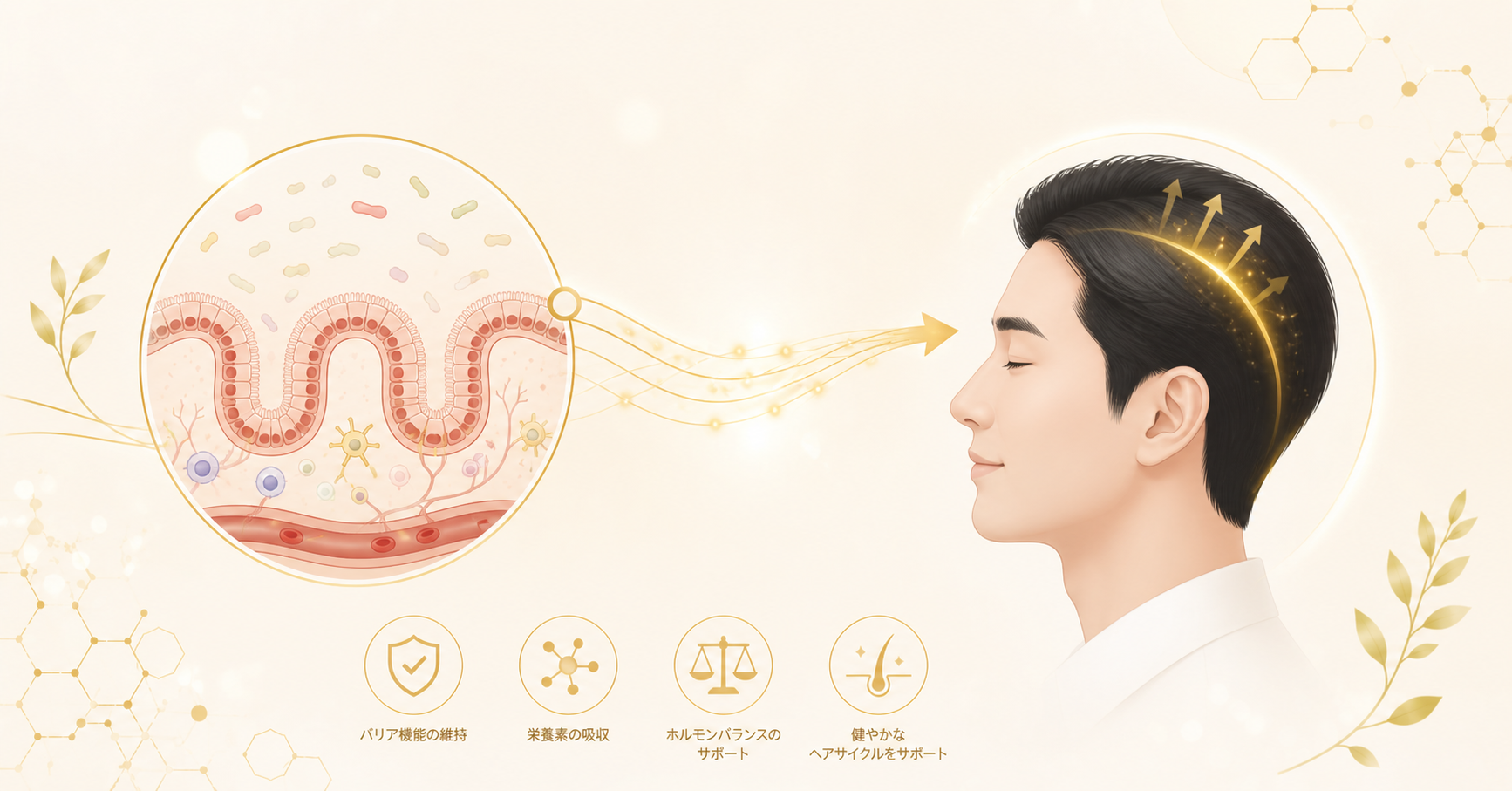 薄毛と腸活の関係｜育毛剤の前に腸を整える理由を薬剤師が解説