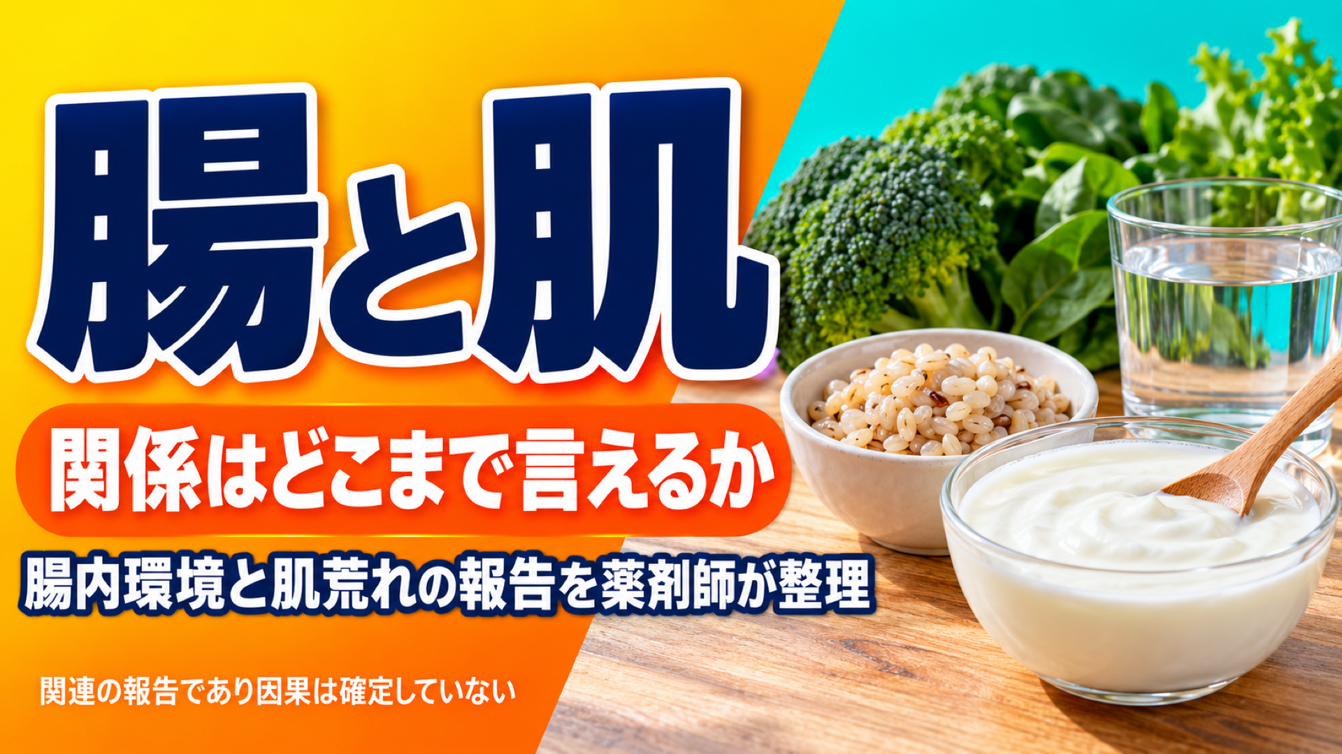 腸内環境と肌荒れの関係｜薬剤師が「腸から肌」を整理する