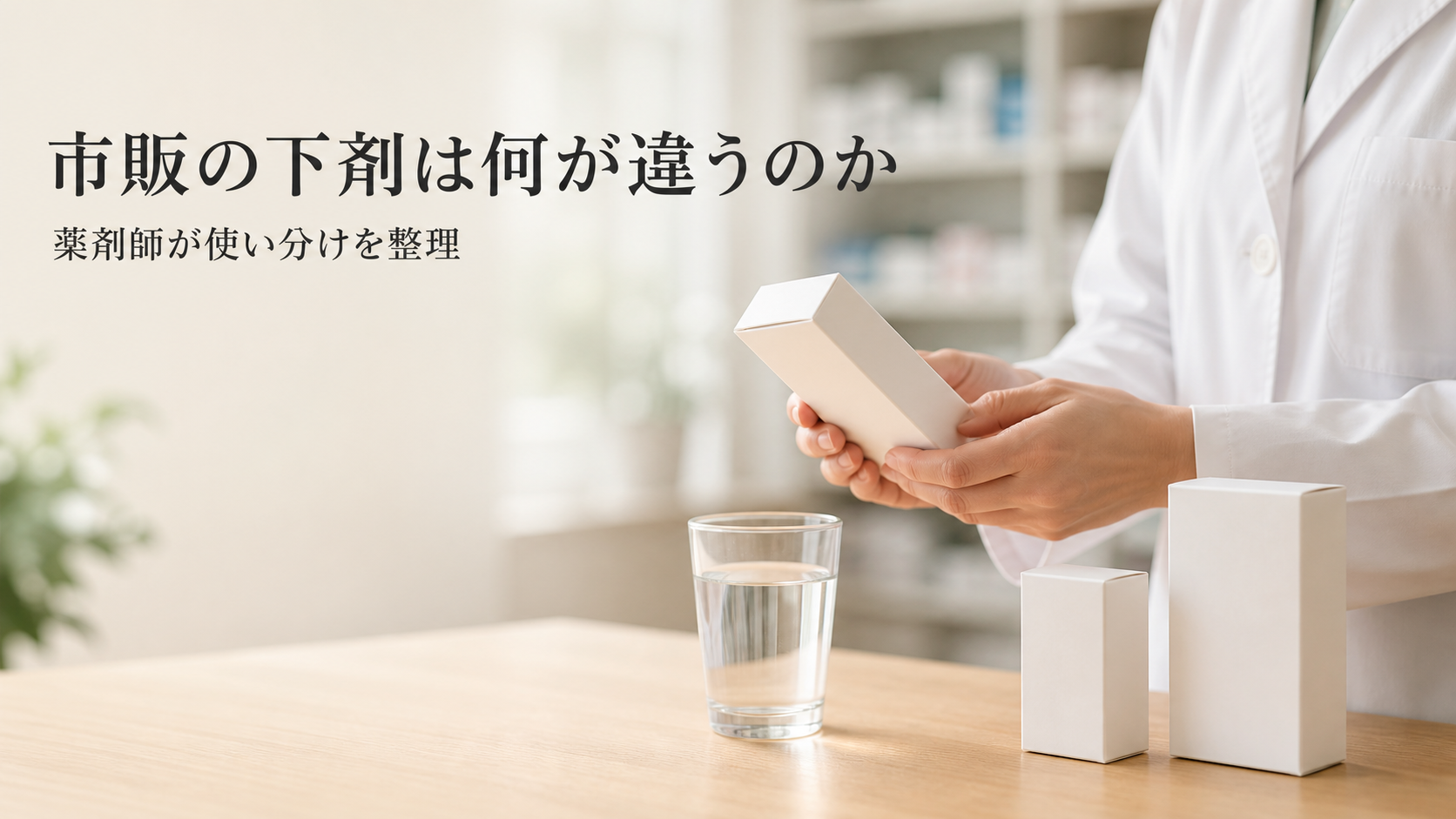 市販の下剤は何が違うのか|薬剤師が使い分けと注意点を整理